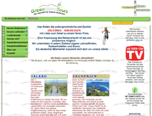 Tablet Screenshot of green-island-tours.de